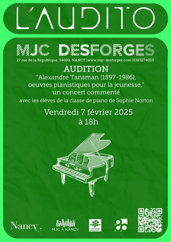 Audition "Les pianistes accompagnent"